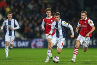 West Bromwich Albion 'un Conor Townsend # 3' ü 18 Ekim 202 'de İngiltere' de The Hawthorns, West Bromwich City 'de West Bromwich Albion - Bristol City maçında maç yapıyor.