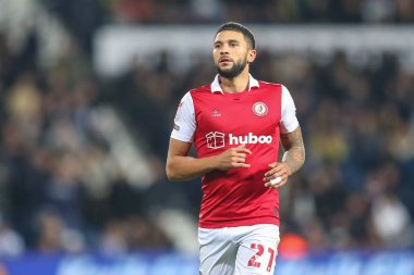 Bristol City 'den Nahki Wells # 21 Sky Bet Şampiyonası maçı sırasında West Bromwich Albion, Bristol City' ye karşı The Hawthorns, West Bromwich, İngiltere, 18 Ekim 202