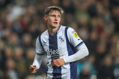 West Bromwich Albion 'dan Taylor Gardner-Hickman # 29 Sky Bet Şampiyonası maçı sırasında West Bromwich Albion, Bristol City' ye karşı The Hawthorns, West Bromwich, İngiltere, 18 Ekim 202
