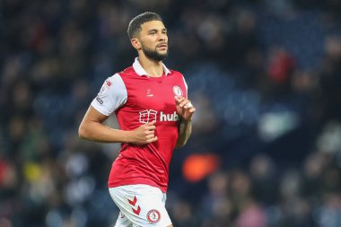 Bristol City 'den Nahki Wells # 21 Sky Bet Şampiyonası maçı sırasında West Bromwich Albion, Bristol City' ye karşı The Hawthorns, West Bromwich, İngiltere, 18 Ekim 202