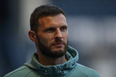West Bromwich Albion 'dan Erik Pieters, West Bromwich Albion' a karşı Bristol City 'nin 18 Ekim 202' de oynadığı The Hawthorns, West Bromwich maçından önce geldi.
