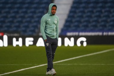 West Bromwich Albion 'dan Grady Diangana, West Bromwich Albion' a karşı Bristol City 'nin 18 Ekim 202' de oynadığı The Hawthorns, West Bromwich maçından önce geldi.