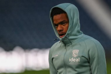 West Bromwich Albion 'dan Grady Diangana, West Bromwich Albion' a karşı Bristol City 'nin 18 Ekim 202' de oynadığı The Hawthorns, West Bromwich maçından önce geldi.