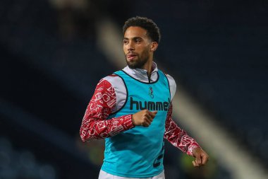 Bristol City 'den Zak Vyner, maç öncesi ısınma maçı öncesinde West Bromwich Albion, Bristol City' ye karşı The Hawthorns, West Bromwich, Birleşik Krallık 'ta 18 Ekim 202' de oynanacak.