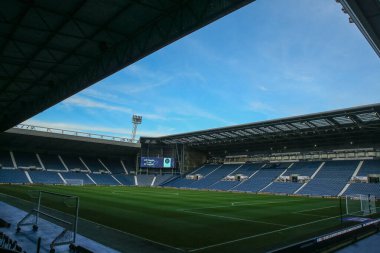 The Hawthorns, West Bromwich Albion 'un evi, West Bromwich Albion maçı öncesinde Bristol City' ye karşı The Hawthorns, West Bromwich, İngiltere, 18 Ekim 202