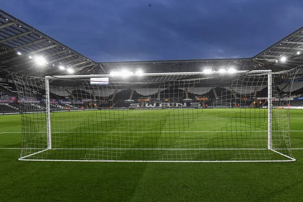 Vista Generale Dello Swansea Com Stadium Durante Partita Sky Bet — Foto Stock