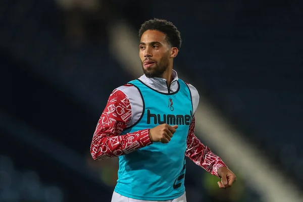 Zak Vyner Bristol City Durante Calentamiento Previo Partido Del Campeonato —  Fotos de Stock