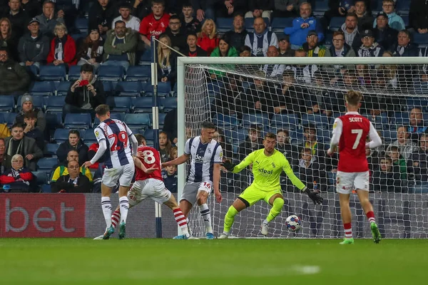 Joe Williams Bristol City Gör Ett Mål Att Göra Det — Stockfoto