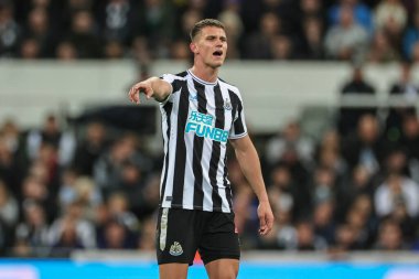 Newcastle United 'dan Sven Botman # 4 Premier League maçı sırasında Newcastle United Everton' a karşı St. James 's Park, Newcastle, İngiltere, 19 Ekim 202