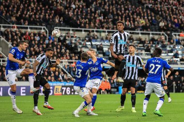 Newcastle United takımından Joe Willock, Newcastle United 'ın 19 Ekim 202' de St. James 's Park, Newcastle' da oynanan Premier League maçı sırasında Newcastle United 'ın 2 numaralı serbest oyuncusundan gol attı.