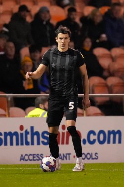 Hull City 'den Alfie Jones # 5 Sky Bet Şampiyonası' nda Blackpool vs Hull City ile Bloomfield Road, Blackpool, İngiltere, 19 Ekim 202