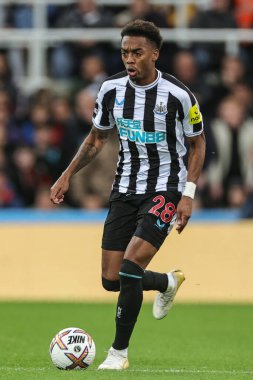 Newcastle United takımından Joe Willock 19 Ekim 202 'de St. James' s Park, Newcastle 'da oynanan Premier League maçında Everton' a karşı mücadele etti.