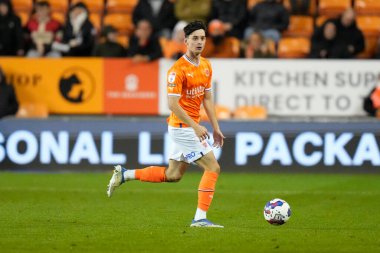 Blackpool 'dan Charlie Patino 19 Ekim 202' de Bloomfield Road, Blackpool 'da Blackpool-Hull City maçında sahaya çıkıyor.