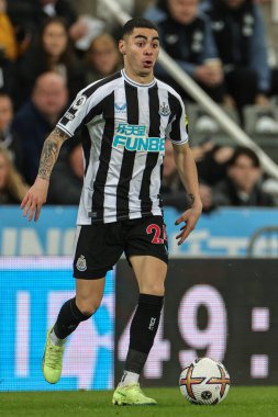 Newcastle United 'dan Miguel Almirn # 24 Premier League maçı sırasında Newcastle United, Everton' a karşı St. James 's Park, Newcastle, İngiltere, 19 Ekim 2022