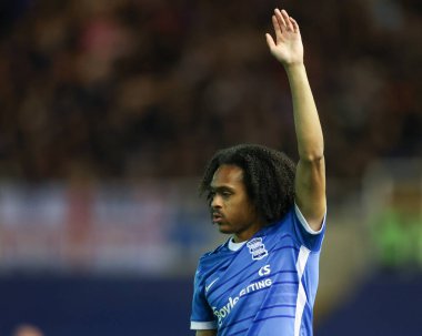 Birmingham City 'den Tahith Chong # 18, Gökyüzü İddia Şampiyonası maçında Birmingham City, St Andrews, Birmingham' da Burnley 'e karşı, 19 Ekim 202