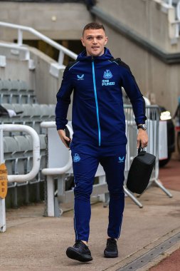 Newcastle United 'dan Kieran Trippier # 2 Premier League maçı Newcastle United ile Everton arasında 19 Ekim 2022' de St.James 's Park, Newcastle, İngiltere' ye vardı.