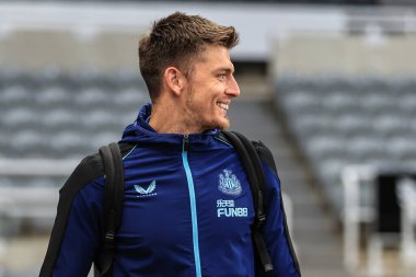 Newcastle United takımının 22 numaralı oyuncusu Nick Pope, 19 Ekim 2022 'de St. James' s Park, Newcastle 'da oynanan Premier League maçı öncesinde St.Jamess Park' a vardı.