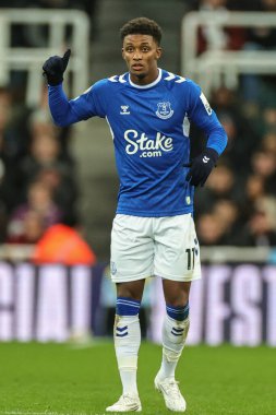 Everton 'dan Demarai Gray # 11 Premier League maçı sırasında Newcastle United Everton' a karşı St. James 's Park, Newcastle, İngiltere, 19 Ekim 202