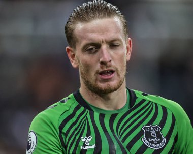 Jordan Pickford # 1 Premier League maçı sırasında Newcastle United Everton 'a karşı St. James' s Park, Newcastle, İngiltere, 19 Ekim 202