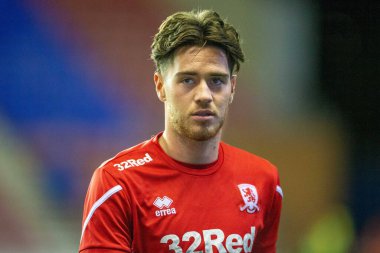 Hayden Hackney # 30 Middlesbrough Gökyüzü İddia Şampiyonası 'nda Wigan Atletizm Karşıtı Middlesbrough DW Stadyumu, Wigan, İngiltere, 19 Ekim 202