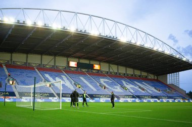 Gök İddia Şampiyonası maçında Wigan, Middlesbrough 'a karşı Wigan Stadyumu, Wigan, İngiltere, 19 Ekim 202