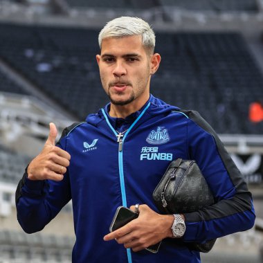 Newcastle United 'ın 39 numaralı Bruno Guimares, 19 Ekim 2022' de St. Jamess Park 'ta oynanan Premier Lig maçı Newcastle United' a karşı Everton maçında St.James 's Park, Newcastle, İngiltere