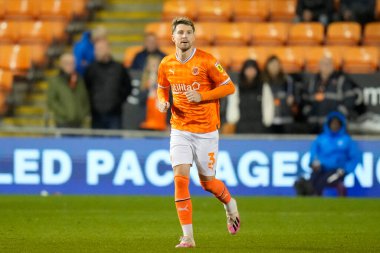 Blackpool 'dan James Husband # 3 Gökyüzü İddia Şampiyonası maçında Blackpool - Hull City maçı, Bloomfield Road, Blackpool, İngiltere, 19 Ekim 202