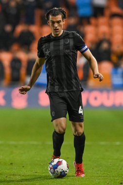 Jacob Greaves # 4 of Hull City Gökyüzü İddia Şampiyonası maçında Blackpool vs Hull City Bloomfield Road, Blackpool, Birleşik Krallık, 19 Ekim 202