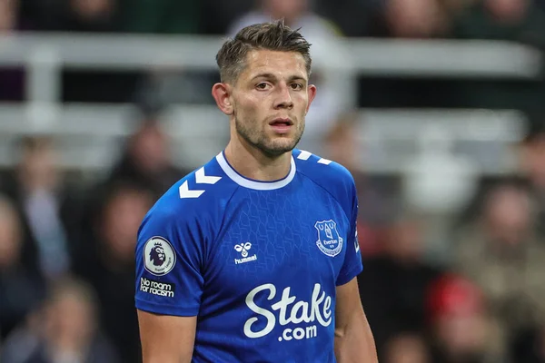 James Tarkowski Dell Everton Durante Partita Premier League Newcastle United — Foto Stock