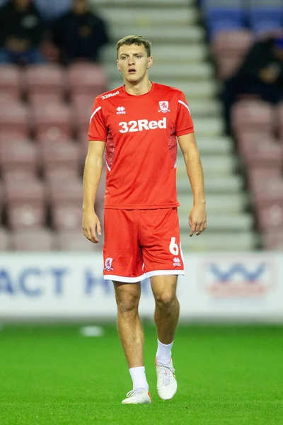 Dael Fry Middlesbrough Sky Bet Championship Match Wigan Athletic Middlesbrough — Fotografia de Stock