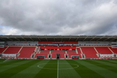 New York Stadyumu 'nun genel görünümü, Rotherham United' ın evi. 22 Ekim 202 'de New York Stadyumu' nda oynanan ve Rotherham United 'ın Hull City' e karşı oynadığı Sky Bet Şampiyonası öncesinde.