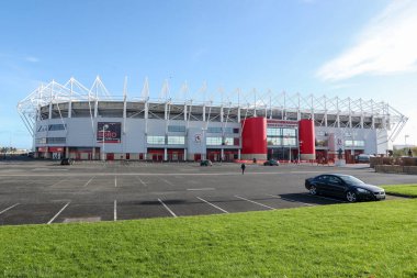 22 Ekim 202 'de Riverside Stadyumu, Middlesbrough, Middlesbrough' a karşı oynanan Sky Bet Şampiyonası maçında Riverside 'ın genel görünümü