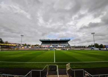 Memorial Stadyumu 'nun genel görünümü Gökyüzü İddia Ligi 1 maçı Bristol Rovers' a karşı Plymouth Argyle Anma Stadyumu, Bristol, İngiltere, 22 Ekim 202