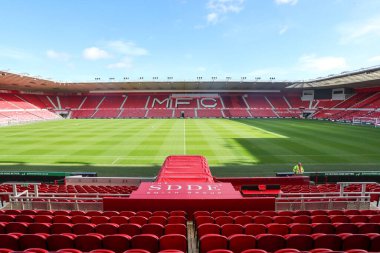22 Ekim 202 'de Riverside Stadyumu, Middlesbrough, Middlesbrough' a karşı oynanan Sky Bet Şampiyonası maçında Riverside 'ın genel görünümü