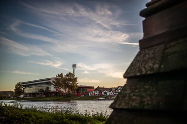 General View City Ground Premier League Match Nottingham Forest Liverpool — Stock Photo, Image