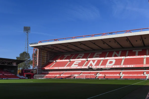 General View City Ground Home Nottingham Forest 프리미어 경기가 열리는 — 스톡 사진