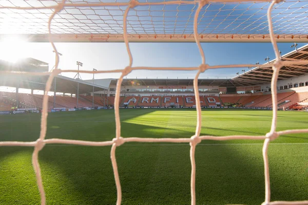 Algemeen Zicht Bloomfield Road Thuisbasis Van Blackpool Voor Sky Bet — Stockfoto