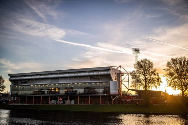 Uma Visão Geral City Ground Antes Jogo Premier League Nottingham — Fotografia de Stock