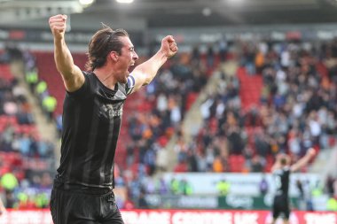 Hull City 'den Jacob Greaves, 22 Ekim 202' de New York, Rotherham, İngiltere 'deki Rotherham United' a karşı Hull City 'de oynanan Sky Bet Şampiyonası maçında 0-1 kazanma hedefini kutluyor.