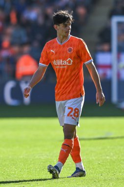 Blackpool 'un Charlie Patino # 28' i Blackpool 'da Blackpool - Preston North End maçında Bloomfield Road, Blackpool, Birleşik Krallık' ta 22 Ekim 202