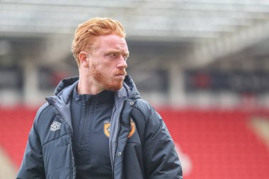 Hull City 'den Ryan Woods, 22 Ekim 202' de İngiltere 'nin Rotherham Stadyumu' nda oynanan Rotherham United-Hull City maçından önce geldi.