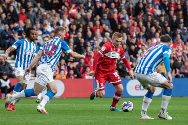 Middlesbrough 'dan Duncan Watmore... Middlesbrough - Huddersfield Town - Riverside Stadyumu, Birleşik Krallık 22 Ekim 202