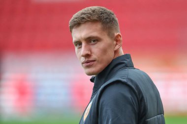 Hull City 'den Greg Docherty, 22 Ekim 202' de İngiltere 'nin Rotherham Stadyumu' ndaki Rotherham United ile Hull City arasındaki Sky Bet Şampiyonası karşılaşması öncesinde geldi.
