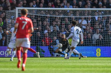 Liverpool 'dan Alisson Becker 22 Ekim 202' de Nottingham Forest 'a karşı Liverpool City Ground, Nottingham' da Premier League maçında bir kurtarış yaptı.