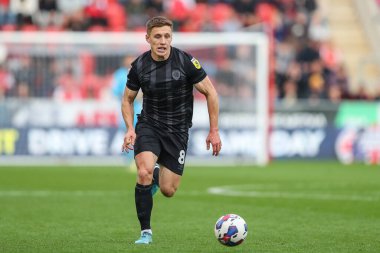 Hull City 'den Greg Docherty, 22 Ekim 202' de New York Stadyumu 'ndaki Rotherham United ile Hull City arasındaki Sky Bet Şampiyonası maçında topla koşuyor.