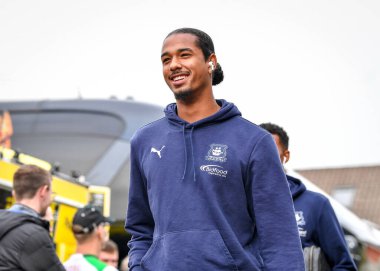 Plymouth Argyle defans oyuncusu Nigel Lonwijk (21), Bristol Rovers - Plymouth Argyle maçı için 22 Ekim 202 'de İngiltere' nin Bristol şehrindeki Memorial Stadyumu 'na geldi.