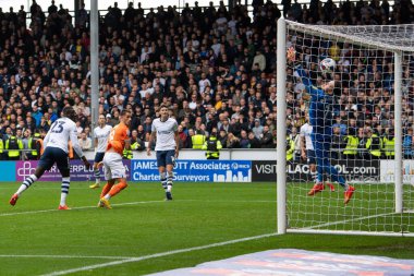 Blackpool 'dan Jerry Yates 21 Ekim 202' de Bloomfield Road, Blackpool 'da oynanan Blackpool-Preston North End maçında 3-1 berabere kaldı.