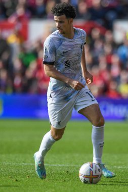 Liverpool 'dan Curtis Jones # 17 Premier Lig maçı sırasında Nottingham Forest Liverpool' a karşı City Ground, Nottingham, İngiltere, 22 Ekim 202