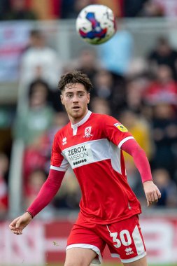 Middlesbrough 'dan Hayden Hackney # 30, Middlesbrough maçı sırasında Middlesbrough - Huddersfield Town Riverside Stadyumu, Birleşik Krallık, 22 Ekim 202