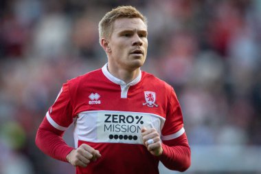 Middlesbrough 'dan Duncan Watmore # 18, Middlesbrough maçında Middlesbrough - Huddersfield Town - Riverside Stadyumu, Birleşik Krallık 22 Ekim 202